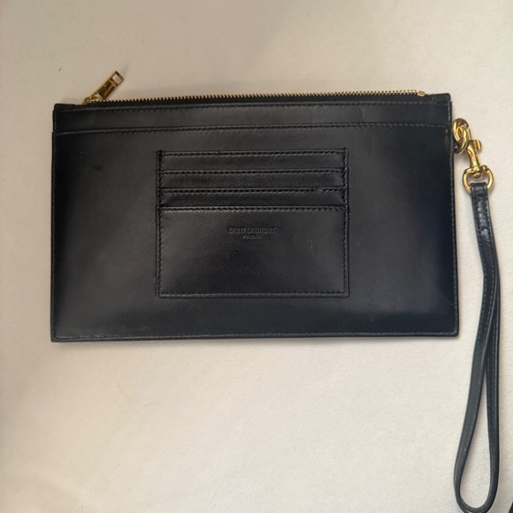 YSL Monogram Matelassé Leather Pouch - Picture 3 of 5